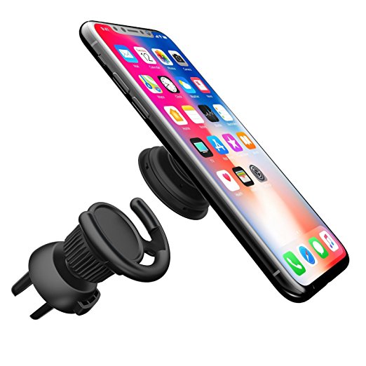 Car Mount for Pop Socket 360 °Rotation Soft Rubber Inside Strong Clip Fast Swift-Snap Technology Car Phone Holder Fit Iphone X/8/8plus/7/7plus Ipad GPS Navigation (Clip-A)