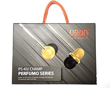 Prithvi Ubon Perfumo Series 3.5mm Jack In-Ear Headphones with Mic for All Smartphones (Black)