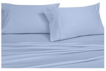 Royal Hotel Collection Ultra-Soft Sheets, Silky Soft 100% Microfiber Bed Sheets set, Deep Pocket, Wrinkle and Fade resistant, Hypoallergenic (Twin Blue)