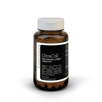 UltraColl Marine Collagen 1000mg x 180 tablets (3 months supply). The only patented anti-aging collagen types I, II, III, and VII. SKU: UC3