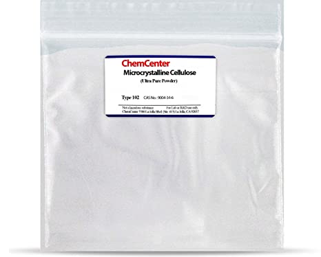 Microcrystalline Cellulose, Powder, 100-200 mesh, 1 kg (2.2 Pounds)