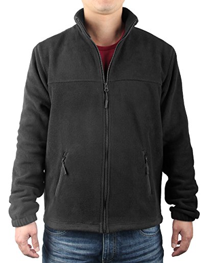 iLoveSIA Men's Full Front Zip Fleece Casual Lightweight Jacket 5451