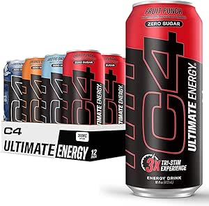 Cellucor C4 Ultimate | Pre Workout Sugar Free Energy Drink Official Variety Pack | Tri-Stim Experience with 300mg Caffeine   TeaCrine   Dynamine | 16oz (Pack of 12)