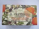 Nesti Dante Il Frutteto Olive and Tangerine Natural Fruit Scented Bar Soap for Bath Hands and Body 250g