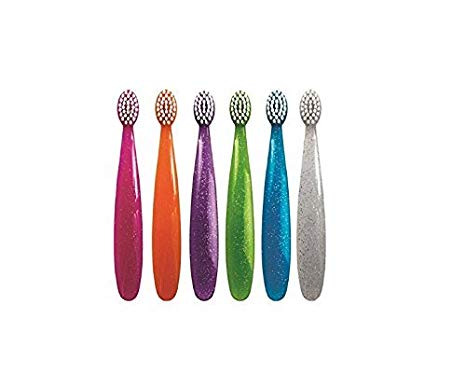 RADIUS Totz Toothbrush 18 Months and up, Extra Soft Bristles, Assorted Colors, 6 Count, Value Pack