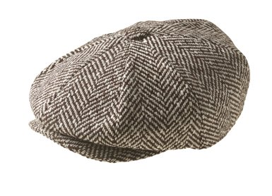 Peaky Blinders 8 Piece 'Newsboy' Style Flat Cap -100% Wool