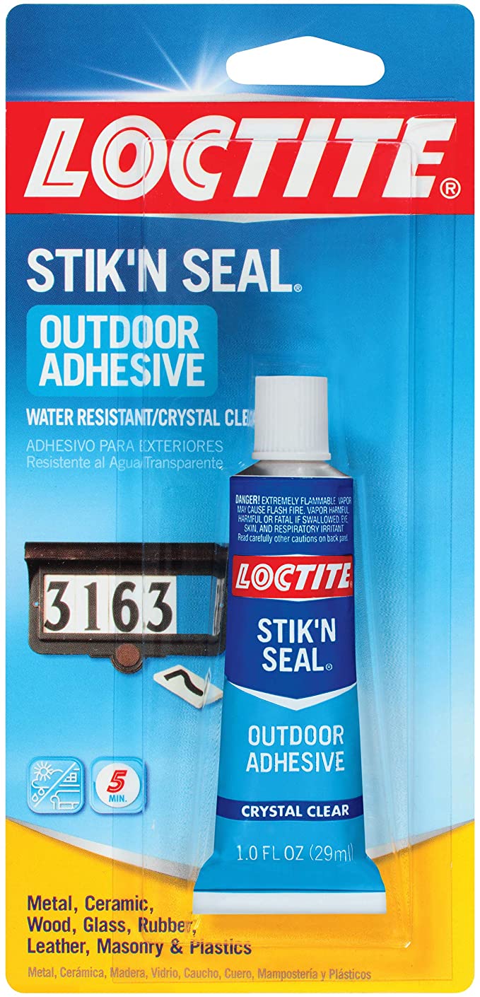 Loctite 1716815 1-Ounce Tube Stik 'n Seal Outdoor Adhesive,Clear,0.556 CDM