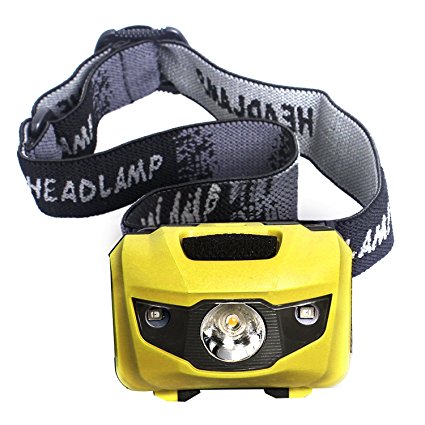 Unigear LED Headlamp, 4 modes Headlight, IPX 5 Flashlights for Camping, Hiking, Running, Camping, Dog Walking, Reading, Fishing, Hunting, Outdoor Sports