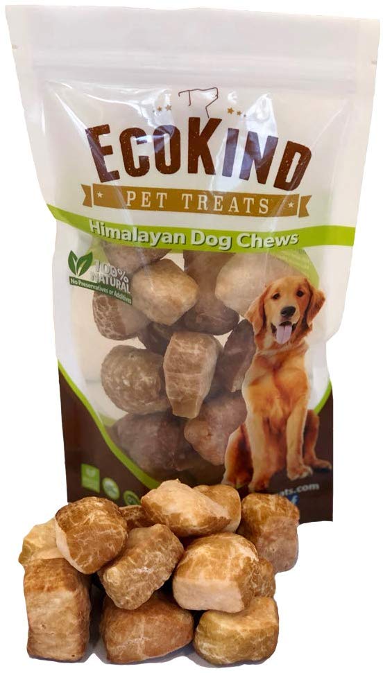 Premium EcoKind Dog Chew Yak Puffs for Small Dogs - Yak Cheese Dog Chews - Natural Microwaved Crunchy Puff Treats - Protein Rich, Gluten-Free, Odorless Long Lasting Yak Milk Puffy Treats