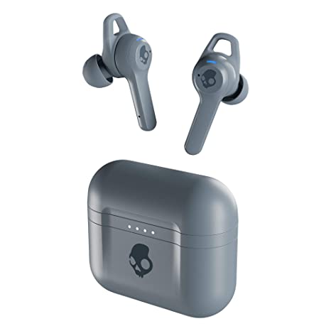 Skullcandy Indy Active Noise Cancellation (ANC) True Wireless Earbuds Up to 32 Hours of Total Battery Life,Wireless Charging Case,Full Media Controls on Each Bud with Tile Tracking (Chill Grey)