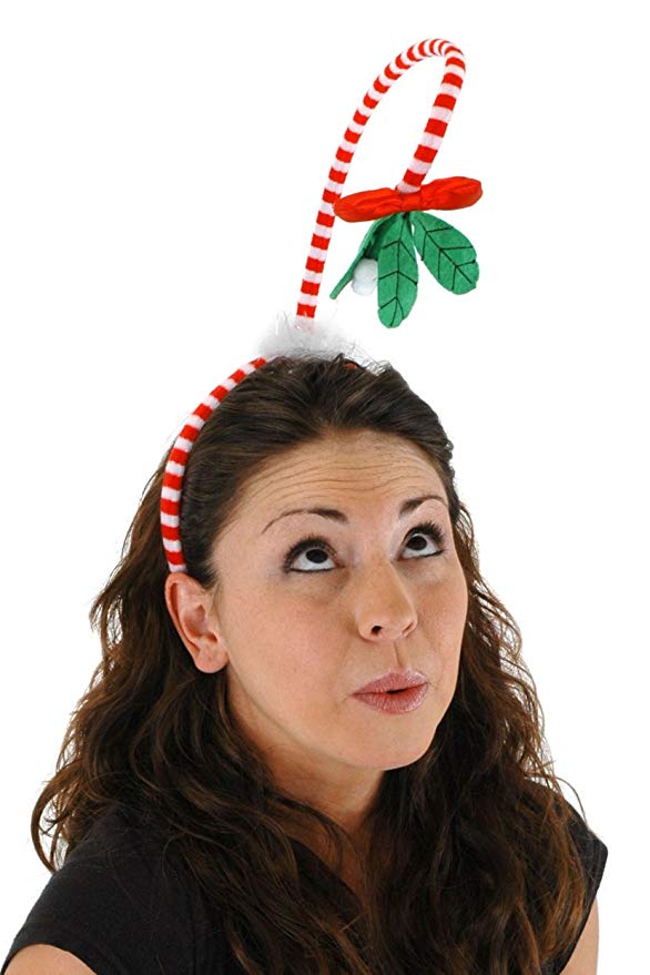 elope Springy Christmas Mistletoe Costume Headband
