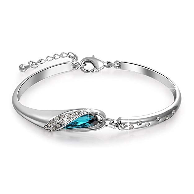 Valentine Gift By Shining Diva Bracelet for Women (Blue)(vg5956b)