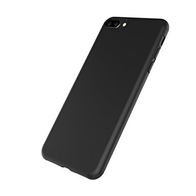 iphone 7 Plus Case（5.5‘’）, Black TPU Cover Phone Case Matte Finish Slim Profile Phone Protectors for iPhone 7 Plus