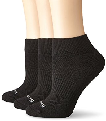 No Nonsense Women's Soft and Breathable Ventilated Cushioned Quarter Top Sock 3-Pack