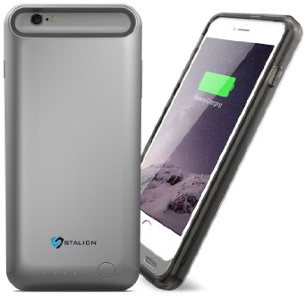 iPhone 6 Battery Case: Stalion® Stamina Rechargeable Extended Charging Case 3100mAh (Space Gray)[Apple MFi Certified] for iPhone 6 & iPhone 6s (4.7-Inches)