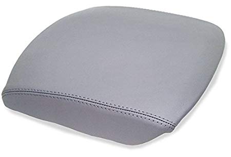 QKPARTS Fits 09-13 HONDA PILOT GRAY REAL LEATHER CENTER CONSOLE LID ARMREST COVER