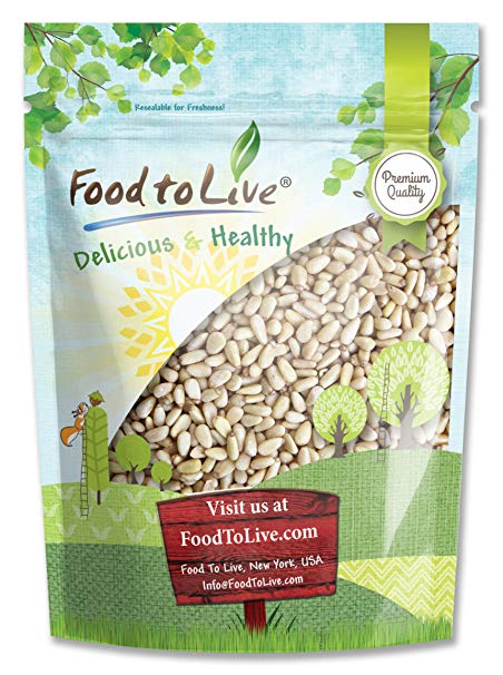 Raw Pine Nuts by Food to Live (Pinion, Bulk, Kosher) — 8 Ounces