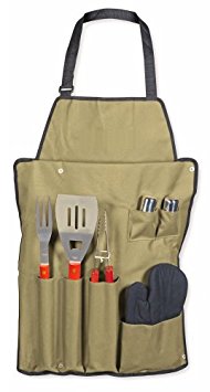 Style Asia HW4110 Chefs Basics Select 7-Piece BBQ Set with Apron