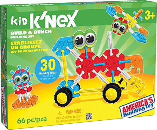 KID K’NEX – Build A Bunch Set – 66 Pieces – For Ages 3  Construction  Educational Toy