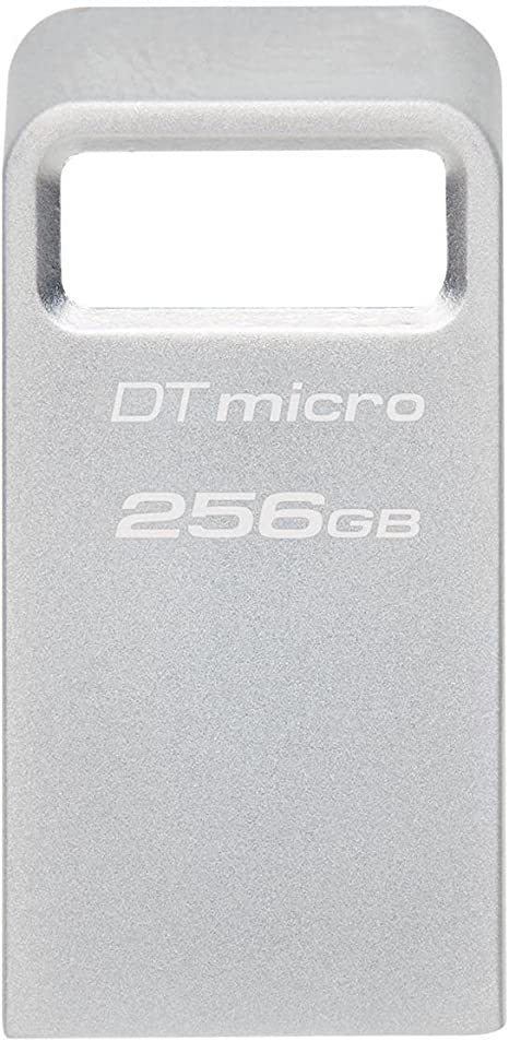 Kingston DataTraveler Micro 128GB USB Flash Drive | Ultra-Small Premium Metal Design | USB 3.2 Gen 1 | Speeds up to 200MB/s | DTMC3G2/128GB