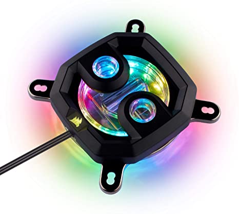 Corsair Hydro X Series, XC7 RGB CPU Water Block,16 Individually addressable RGB LEDs,Software-Enabled, 1200/AM4