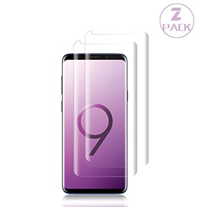 Galaxy S9 Plus Screen Protector, Loopilops Tempered Glass Screen Protector with [9H Hardness][Easy Bubble-Free Installation][Anti-Scratch][Anti-Fingerprint] for Samsung Galaxy S9 Plus.