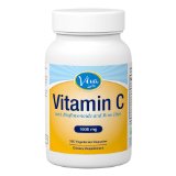 Viva Labs Premium Non-GMO Vitamin C with Bioflavonoids and Rose Hips 1000 mg 250 Vegetarian Capsules