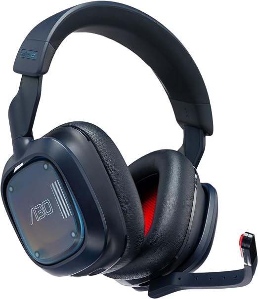 Logitech G Astro A30 LIGHTSPEED Wireless Gaming Headset, Bluetooth enabled, Dolby Atmos, Detachable Boom, 27h battery, USBC charging, for PS5, PS4, Xbox, Nintendo Switch, PC, Android - Blue