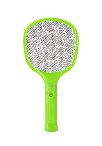 AOWOTO Plug In Electric Rechargeable Bug Zapper Mosquito Insect Fly Swatter Racket with Battery