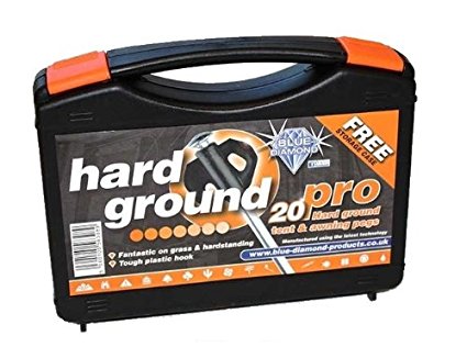 Blue Diamond Hard Ground Pro Pegs 20's With Free Case