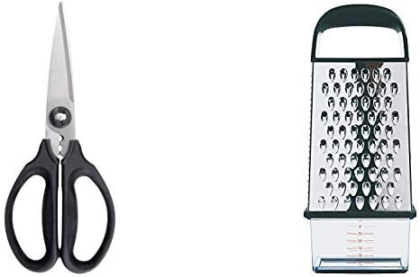 OXO Good Grips Kitchen and Herb Scissors & Good Grips Box Grater