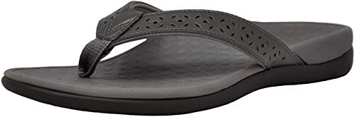 Vionic Women's Tide Perf Toe-Post - Ladies Flip Flops with Concealed Orthotic Arch Support