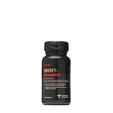 GNC Mens Staminol, 60 Capsules, Supports Normal Prostate Function and Healthy Urinary Flow