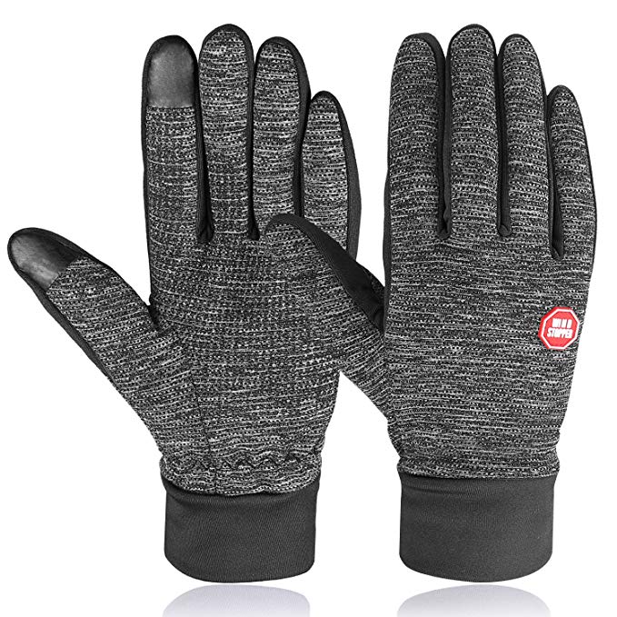 HiCool Winter Gloves, Touch Screen Gloves Winter Warm Thermal Gloves Running Gloves Cold Weather Gloves Driving Riding Cycling Gloves Outdoor Sports Gloves for Men and Women