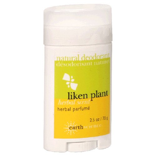Earth Science Liken Herbal Scent Deodorant, 2.45-Ounce Containers (Pack of 4)