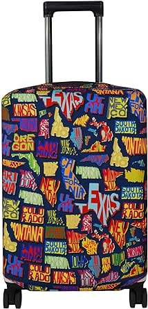 Explore Land Travel Luggage Cover Suitcase Protector Fits 18-32 Inch Luggage