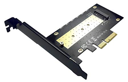 Micro Connectors M.2 NVMe 80mm SSD PCIe x4 Adapter with Covered Heat Sink