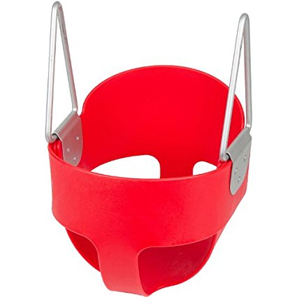 Swing Set Stuff Highback Full Bucket Seat Only with SSS Logo Sticker, Red