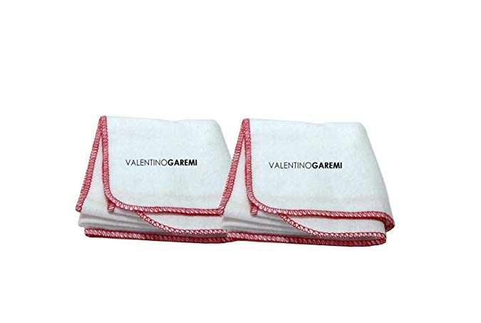 Valentino Garemi 2 Shining Polishing Buffing Cleaning Cloth Rag Genuine Cotton For Shoes, Leather Furniture, Musical Instruments, Fabrics, Seats, Chairs, Glass, Desk Tops