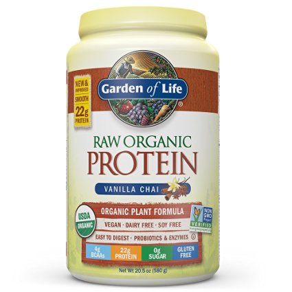Raw Organic Protein Vanilla Chai 20.5 oz (580g) Powder