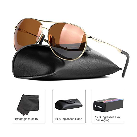 Polarized Sunglasses for Men Women UV Protection Eyewear Fashion Metal Classic