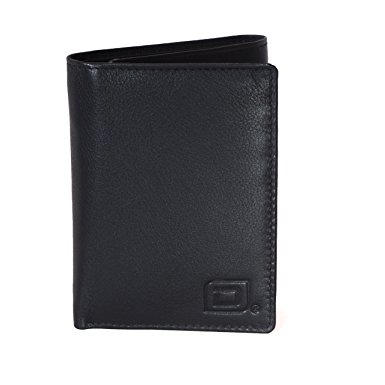 Trifold 9 Slot RFID Wallet in Genuine Leather - Shielded Wallets for Men - RFID Blocking Wallets