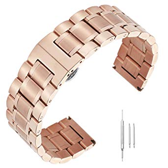 14mm 16mm 17mm 18mm 19mm 21mm 22mm 23mm 24mm Watch Band Stainless Steel Band Solid Replacement Straps