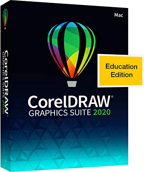 CorelDRAW Graphics Suite 2020 | Graphic Design, Photo, and Vector Illustration Software | Education Edition [Mac Key Card] [Old Version]