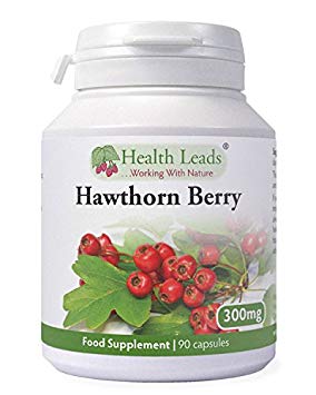 Hawthorn Berry 300mg x 90 capsules (100% Additive Free Supplements)