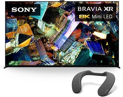 Sony 85 Inch 4K Ultra HD TV Z9K Series:BRAVIA XR 8K Mini LED Smart Google TV, Dolby Vision HDR, Exclusive Features for PS 5 XR85Z9K-2022 w/Neckband Bluetooth Speaker and TV Adaptor WLA-NS7