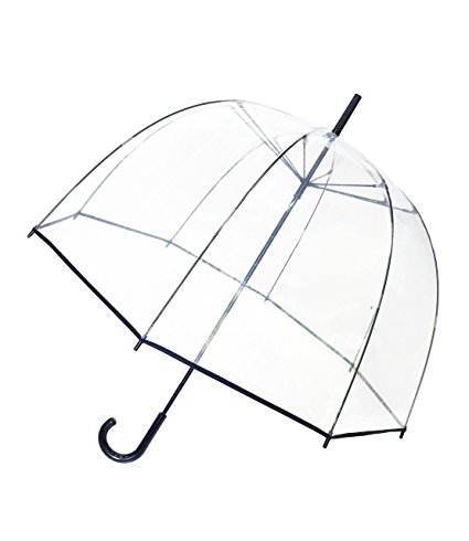 SMATI Stick Manual Clear STARS Umbrella - Birdcage Dome See Through (Mom and Kid)