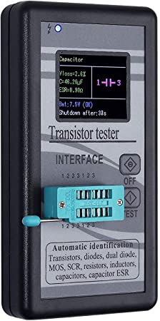 ICQUANZX Mega328 Mosfet Transistor Capacitor Tester(not Included DC9V Battery)