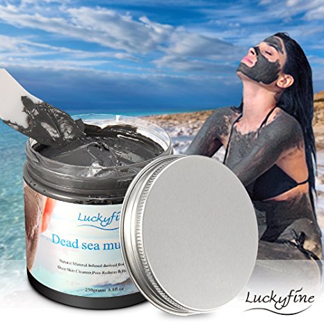 Natural Dead Sea Mud Mask - LuckyFine Anti-Wrinkle Firming Face Mask,Facial Treatment Oil-control Mask