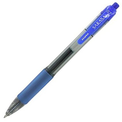 Zebra Sarasa Rapid Dry Ink Gel Retractable Pen, 0.7mm, Blue, 12-Pack (46820)